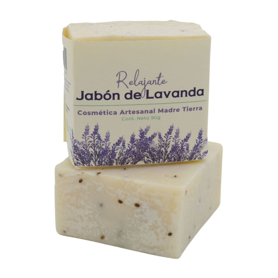 Jabón natural artesanal de lavanda 90gr