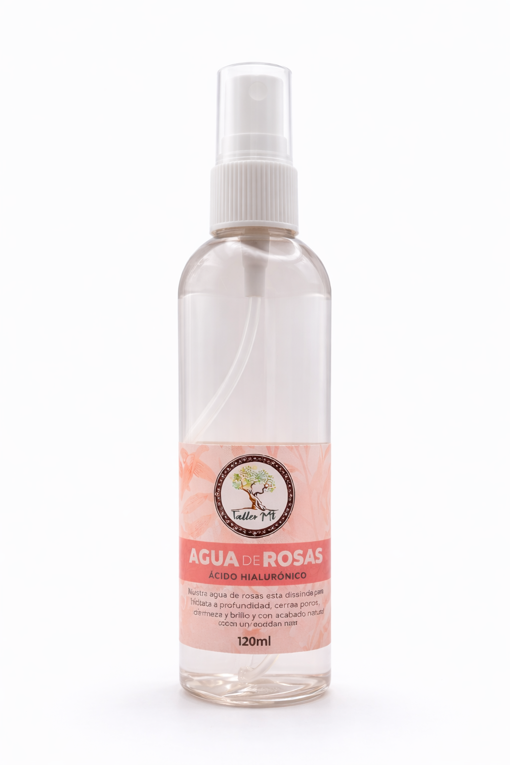 Agua de rosas con ácido hialurónico 60ml/120ml