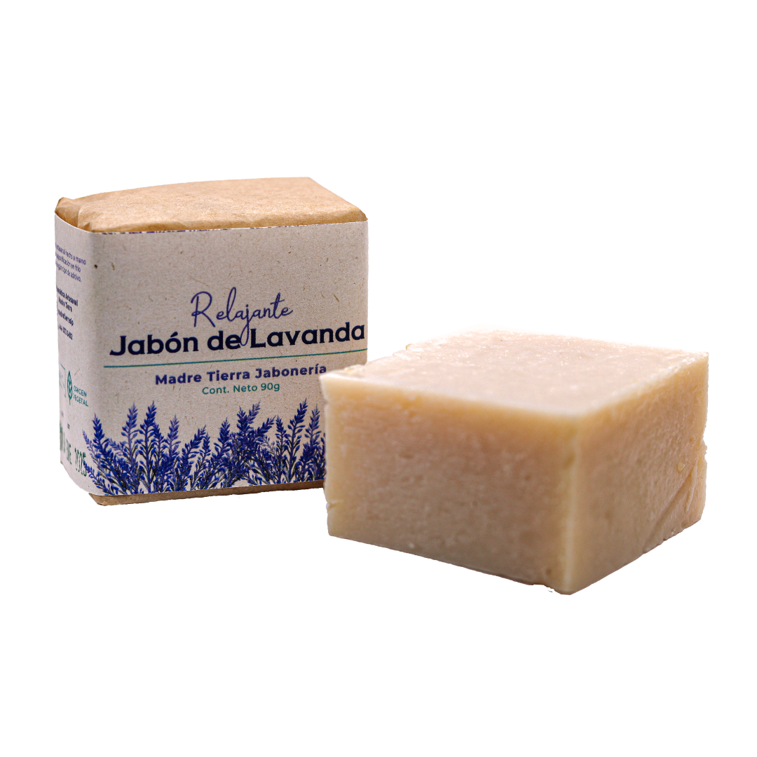 Jabón natural artesanal de lavanda 90gr