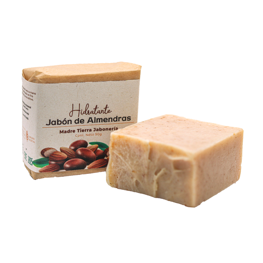 Jabón natural artesanal de almendras 90gr