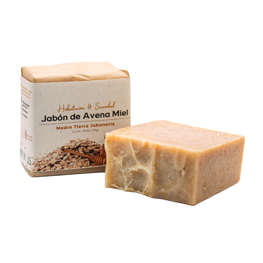 Jabón natural artesanal de avena miel 90gr