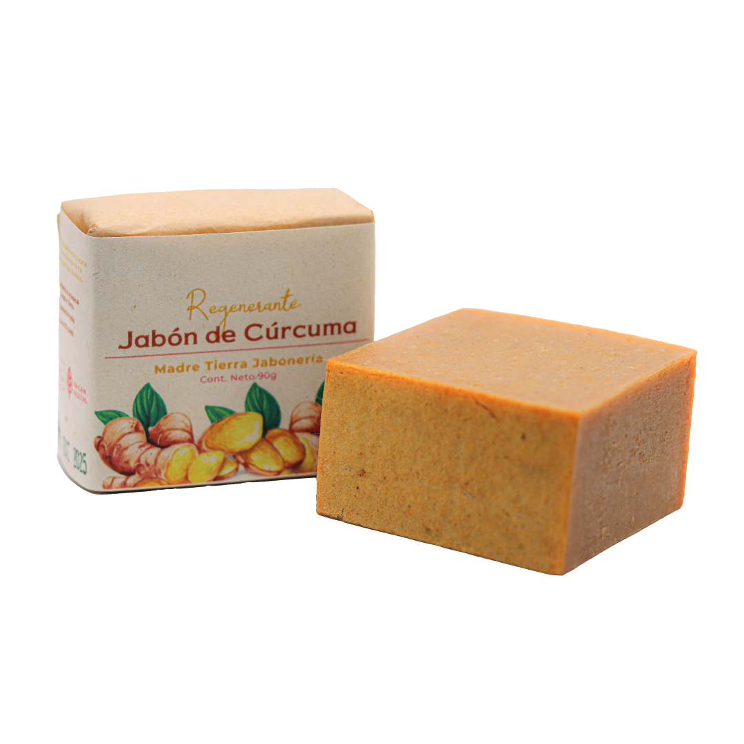 Jabón natural artesanal de cúrcuma 90gr