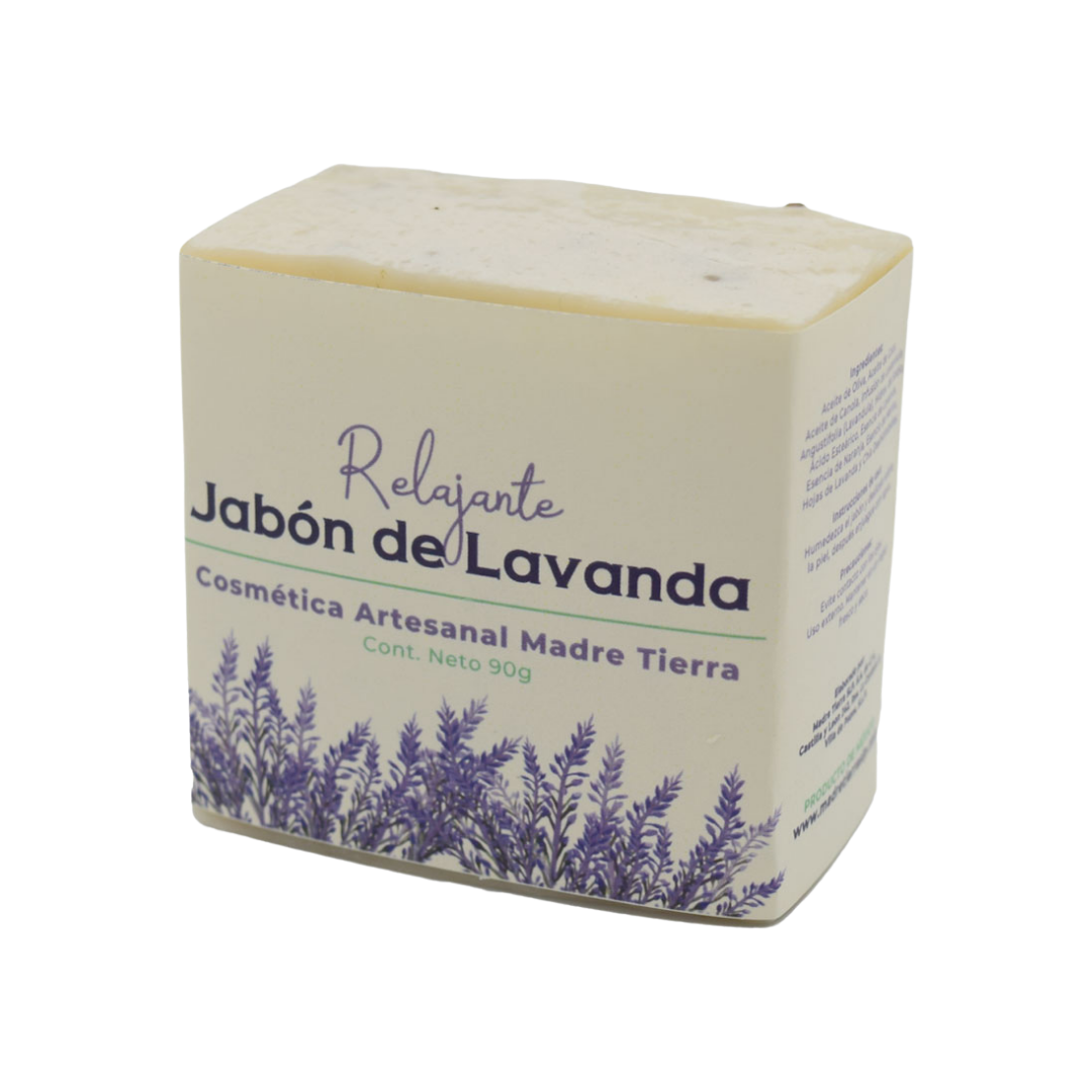 Jabón natural artesanal de lavanda 90gr