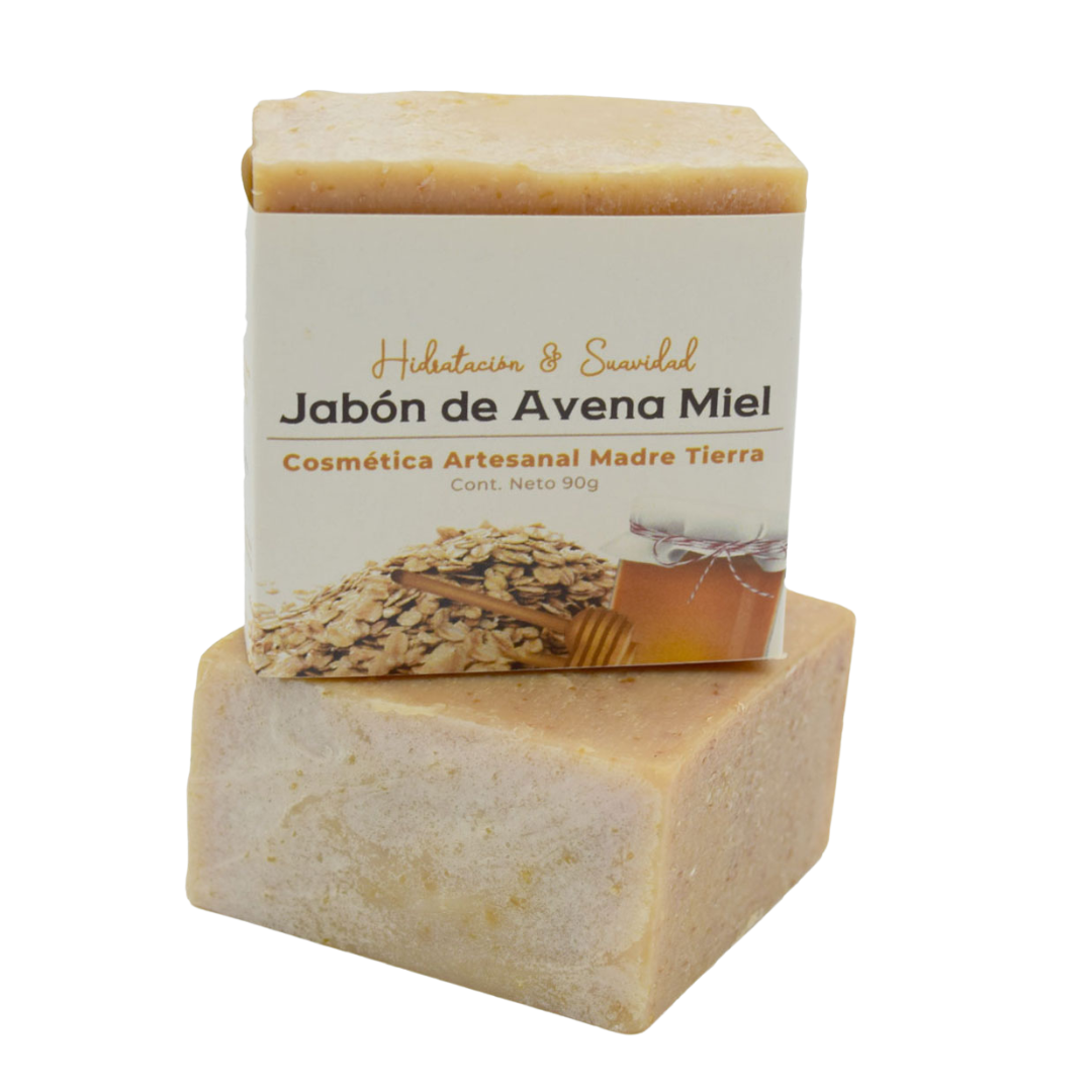 Jabón natural artesanal de avena miel 90gr