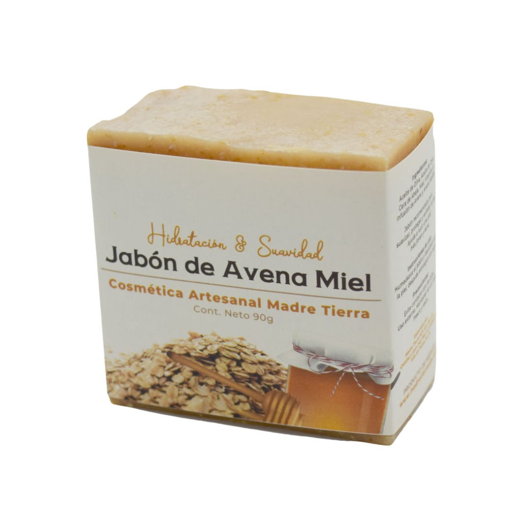 Jabón natural artesanal de avena miel 90gr
