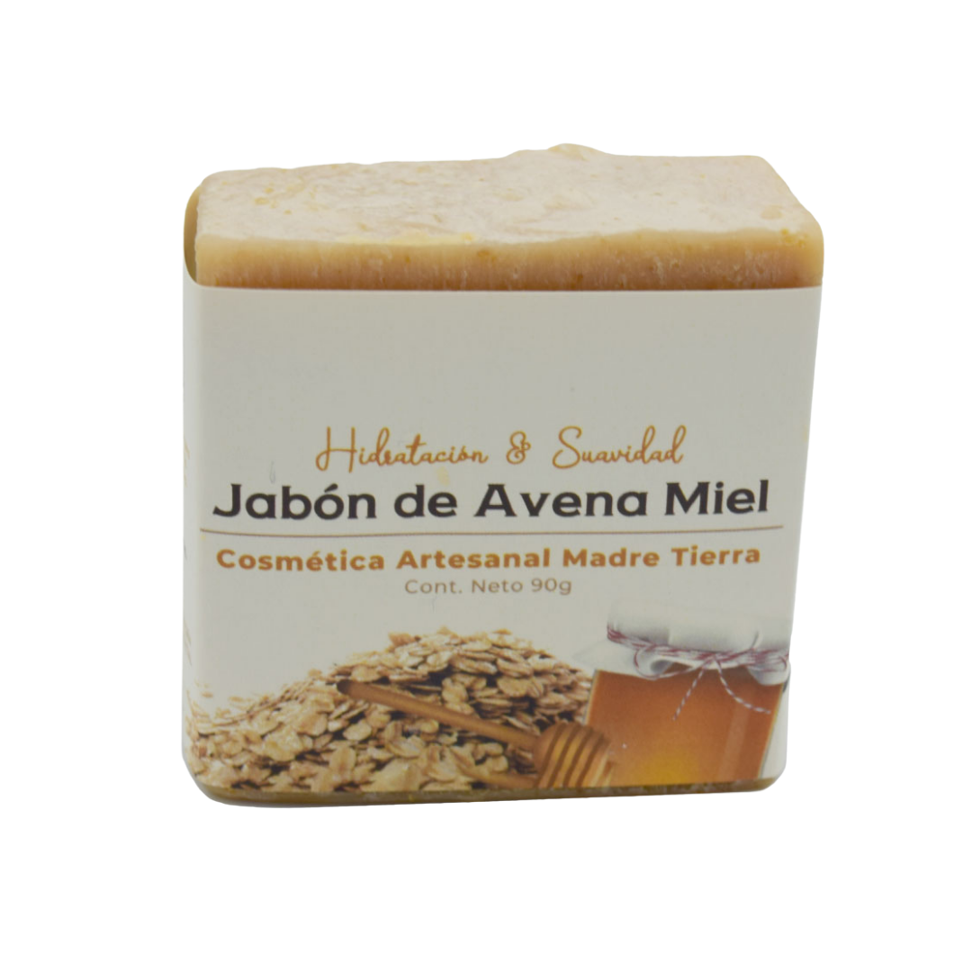 Jabón natural artesanal de avena miel 90gr