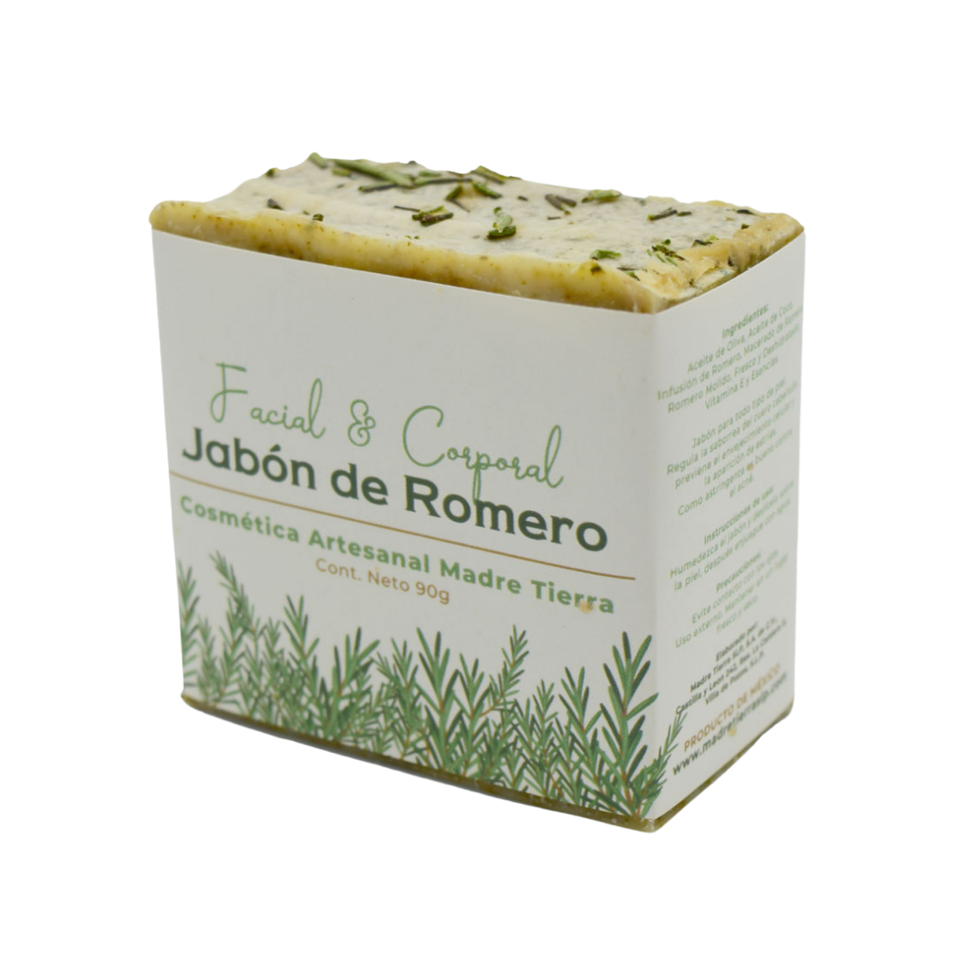 Jabón natural artesanal de romero 90gr