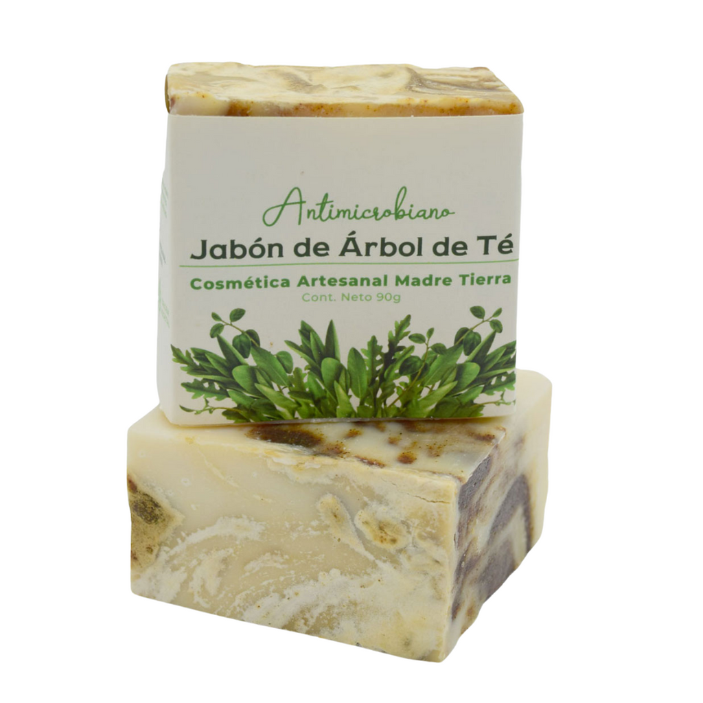 Jabón natural artesanal de árbol de té 90gr