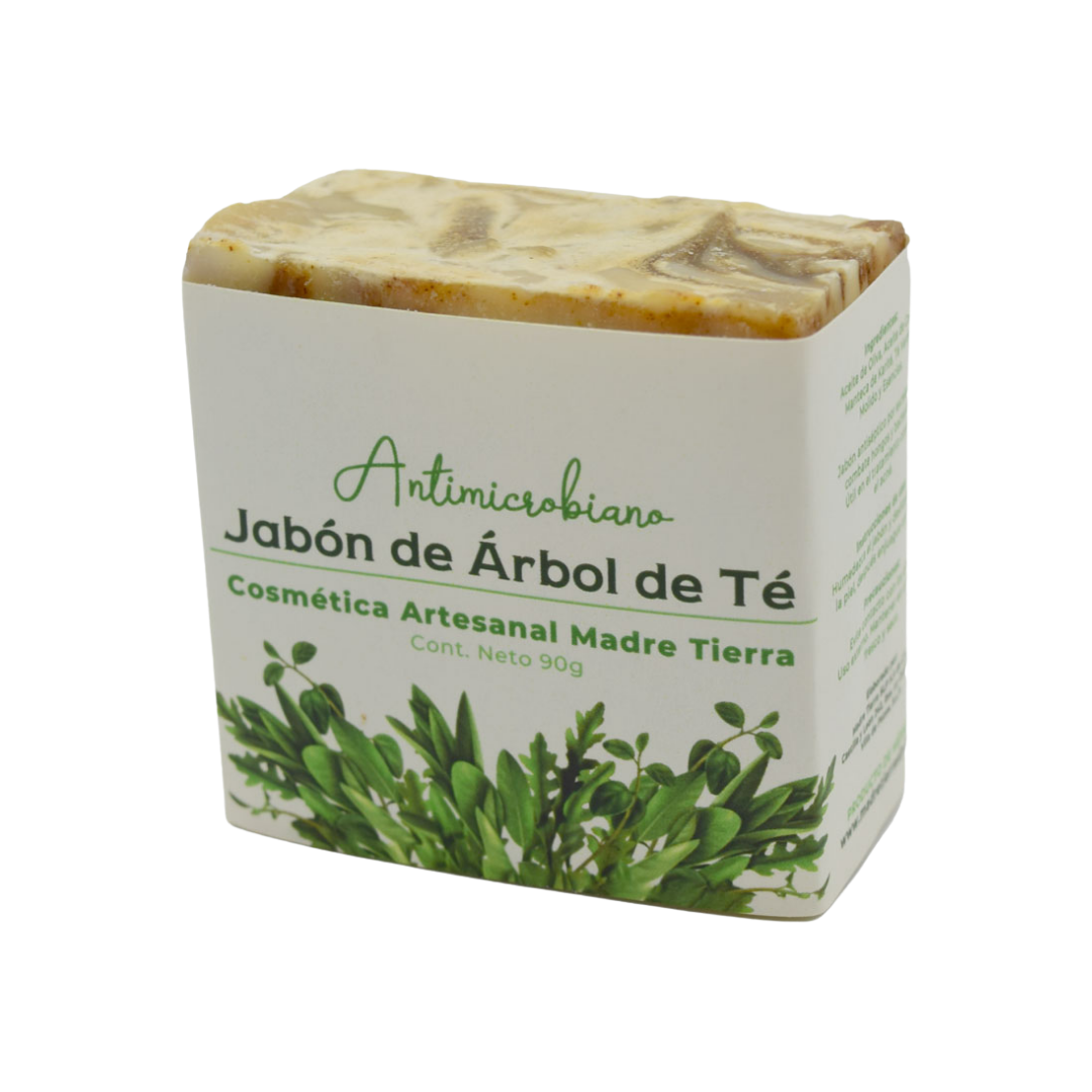 Jabón natural artesanal de árbol de té 90gr