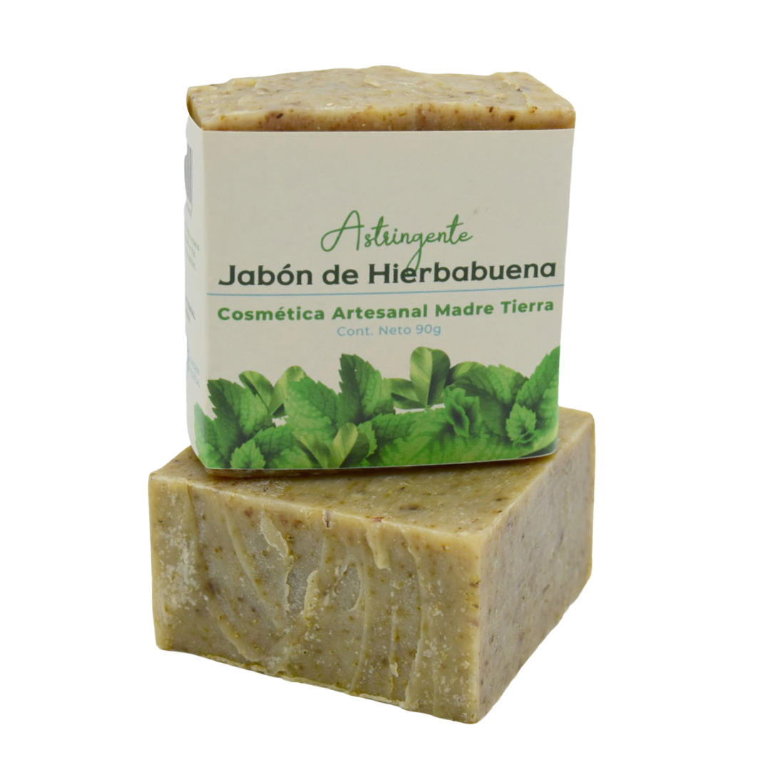 Jabón natural artesanal de hierbabuena 90gr