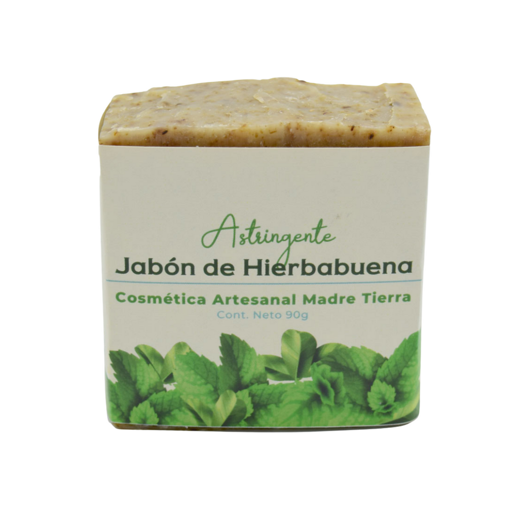 Jabón natural artesanal de hierbabuena 90gr