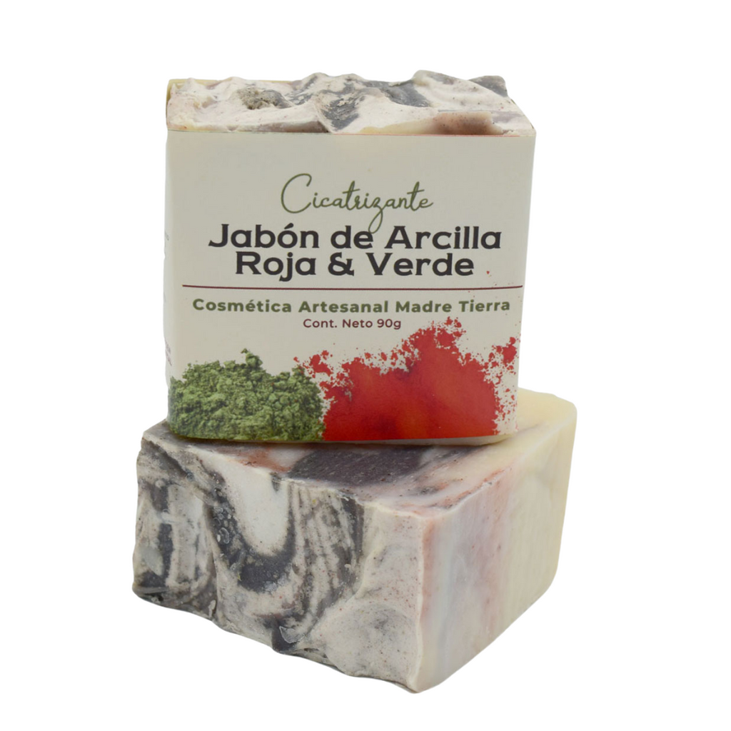 Jabón natural artesanal de arcillas 90gr