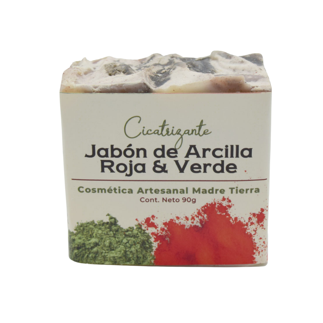 Jabón natural artesanal de arcillas 90gr