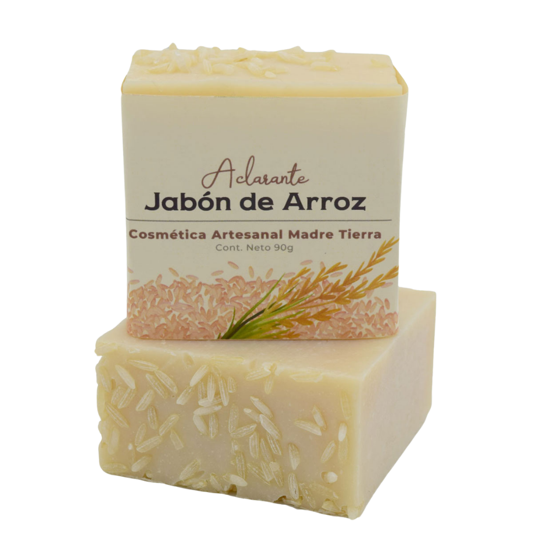 Jabón natural artesanal de arroz 90g