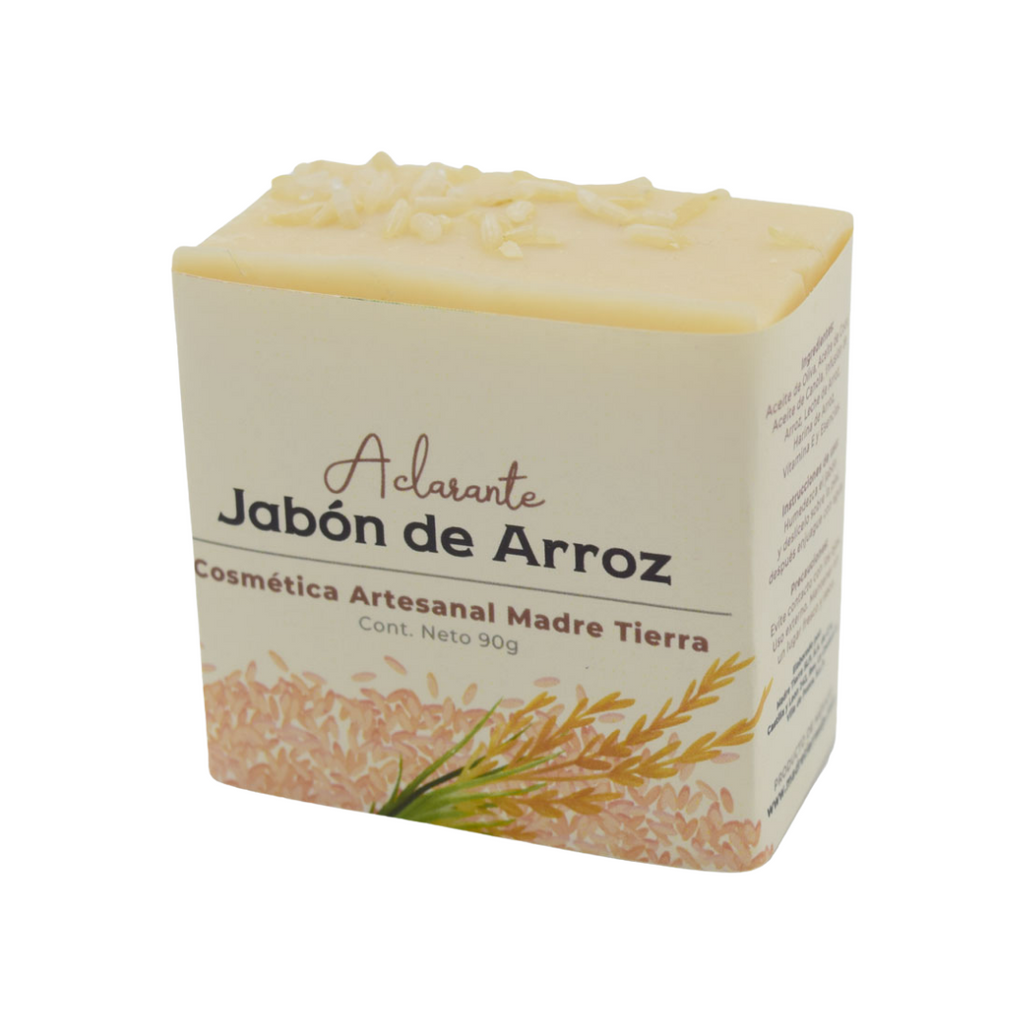 Jabón natural artesanal de arroz 90g