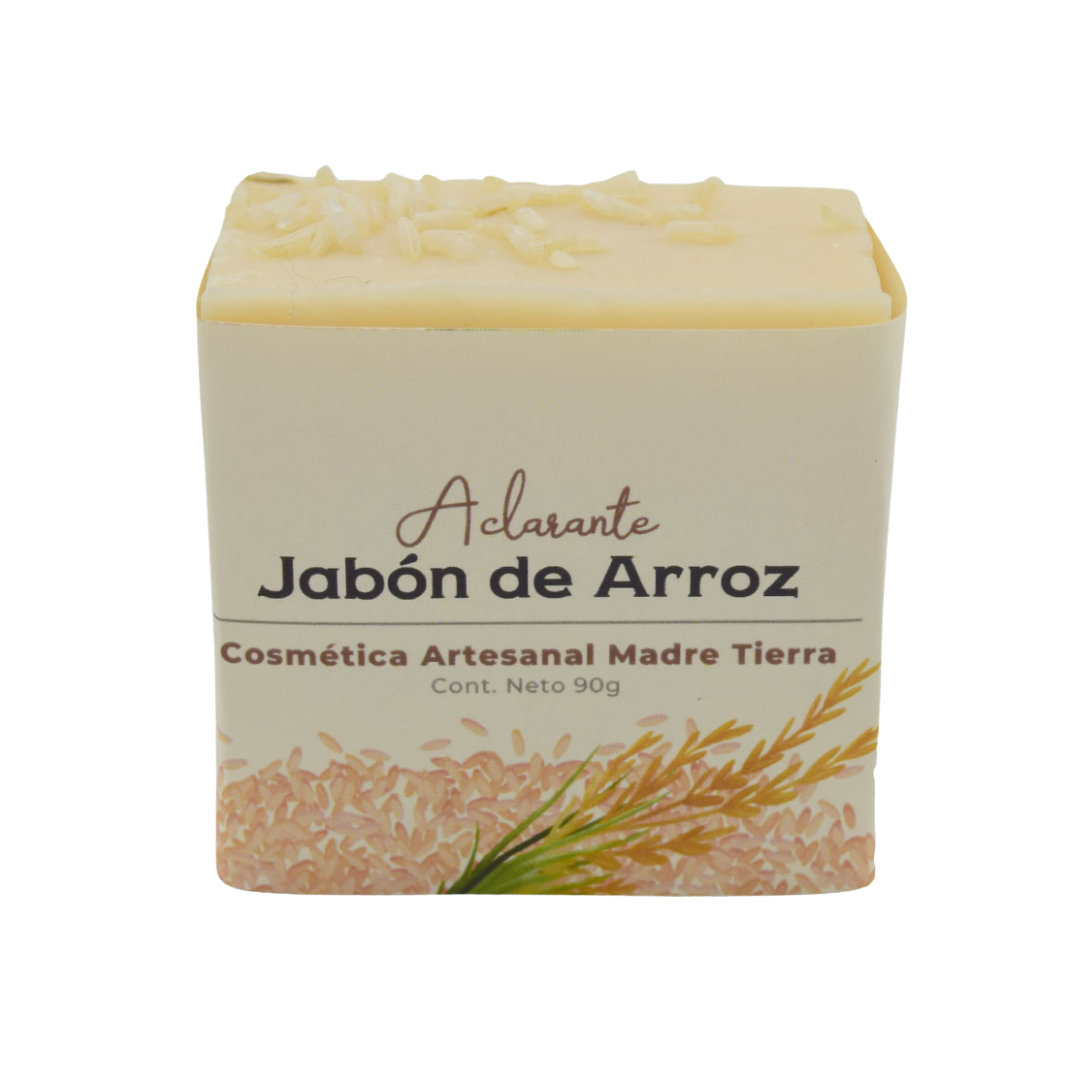 Jabón natural artesanal de arroz 90g