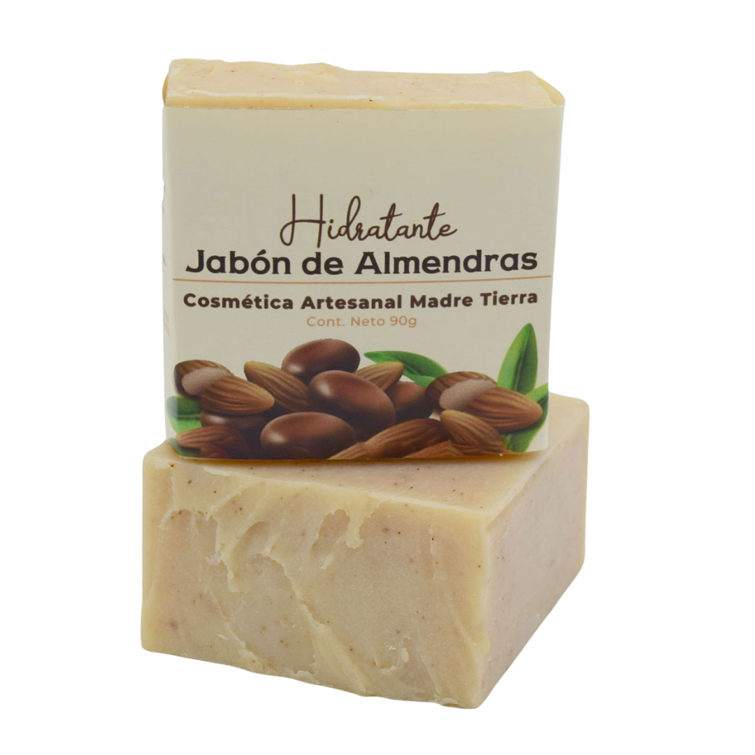 Jabón natural artesanal de almendras 90gr