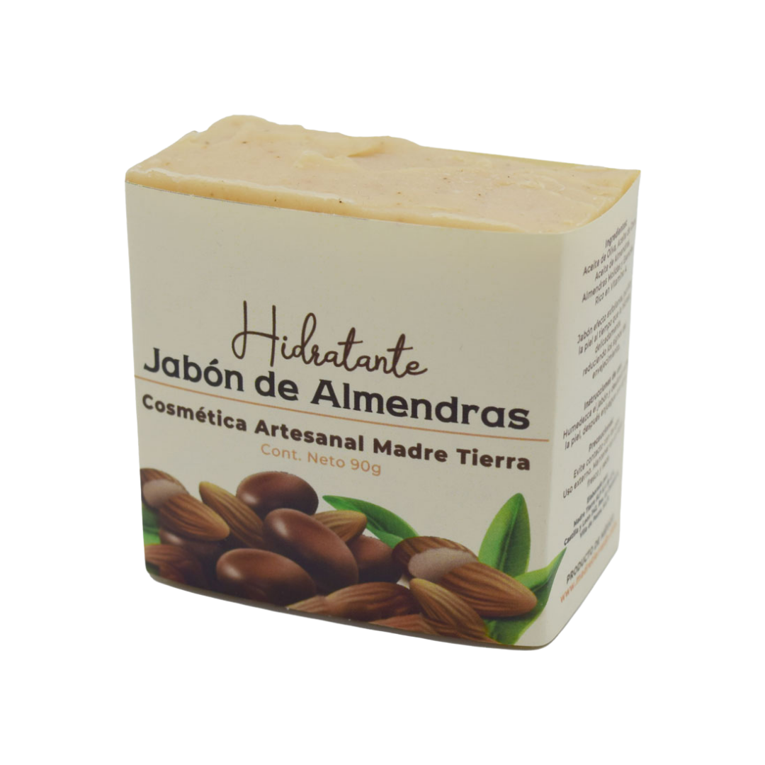 Jabón natural artesanal de almendras 90gr