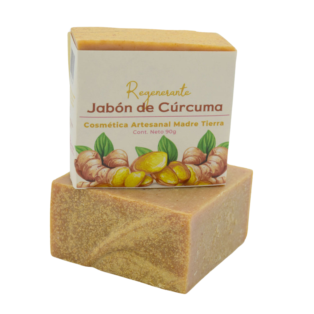 Jabón natural artesanal de cúrcuma 90gr