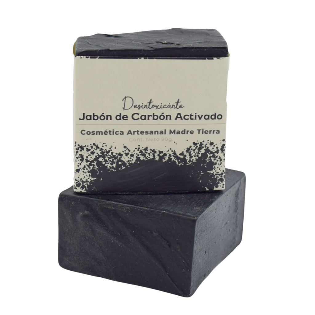 Jabòn natural artesanal de carbón activado 90gr