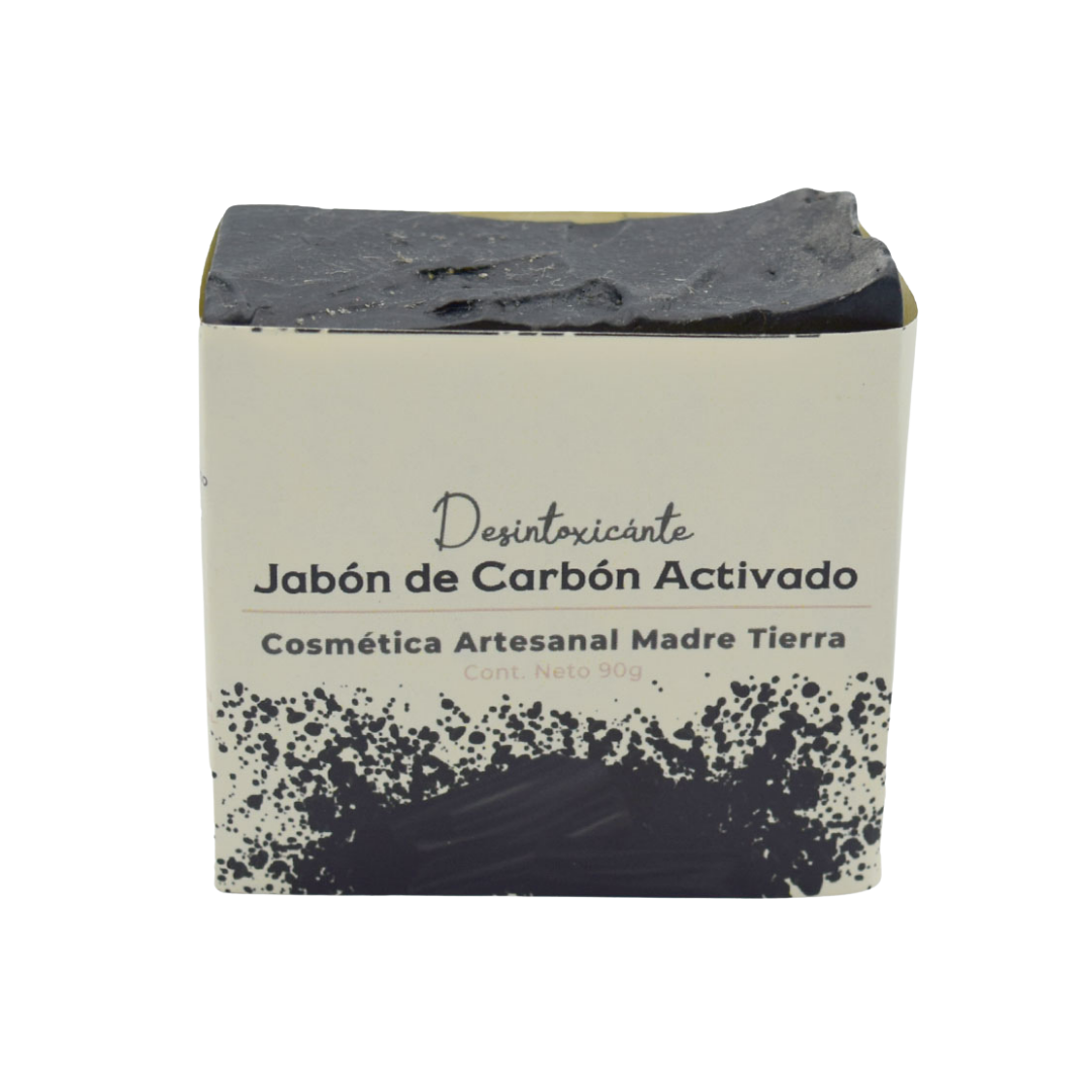 Jabòn natural artesanal de carbón activado 90gr