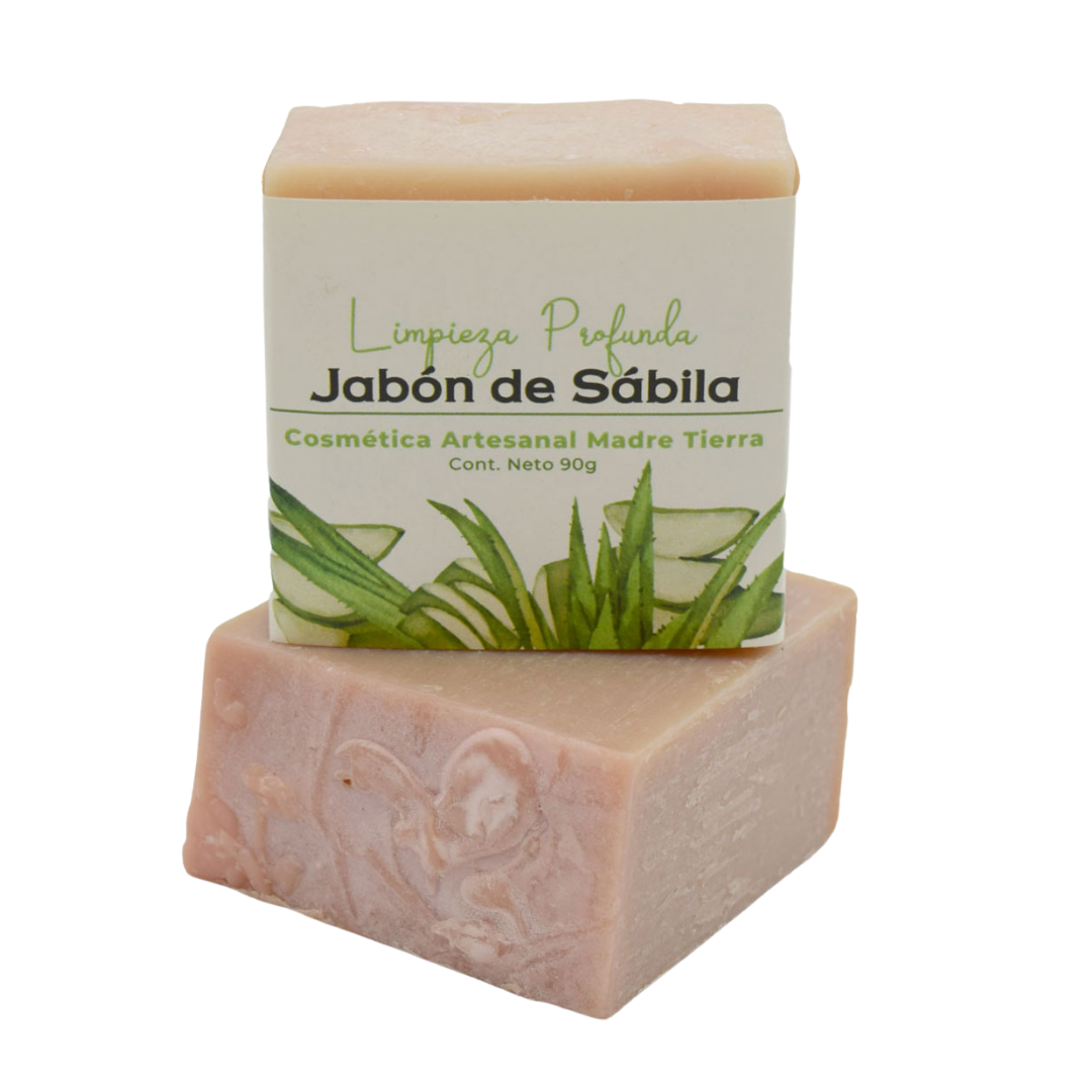 Jabón natural artesanal de sábila 90gr