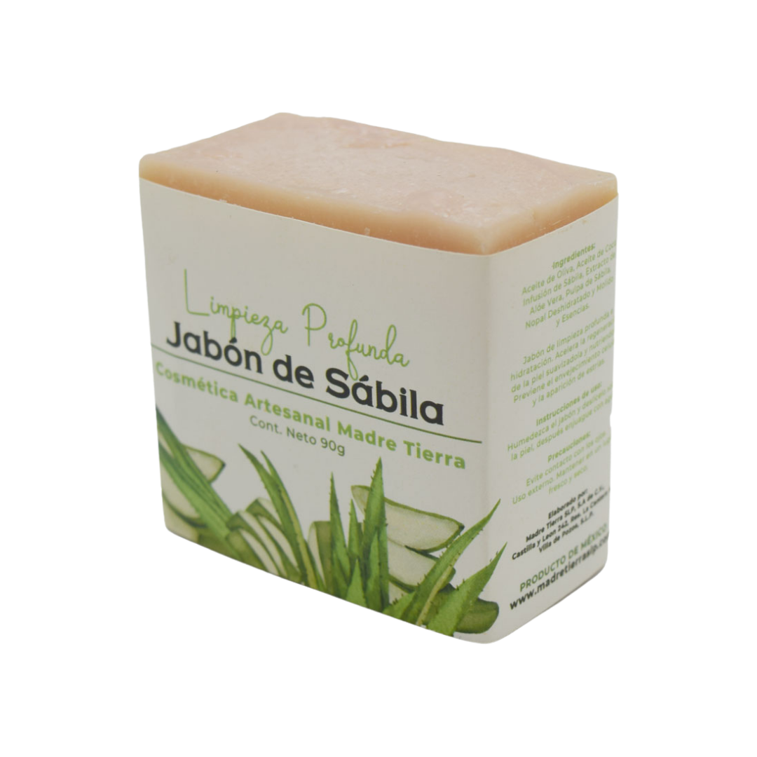 Jabón natural artesanal de sábila 90gr