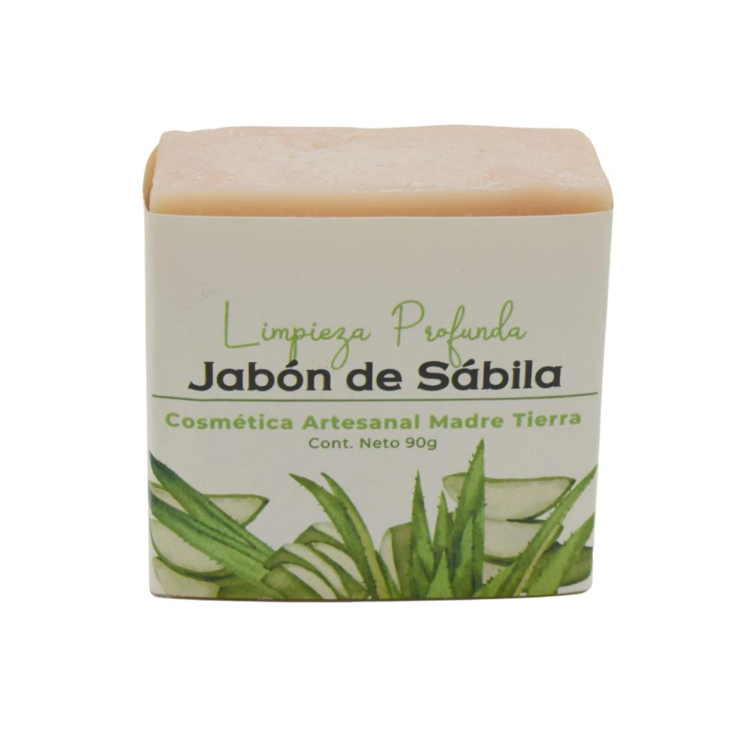 Jabón natural artesanal de sábila 90gr