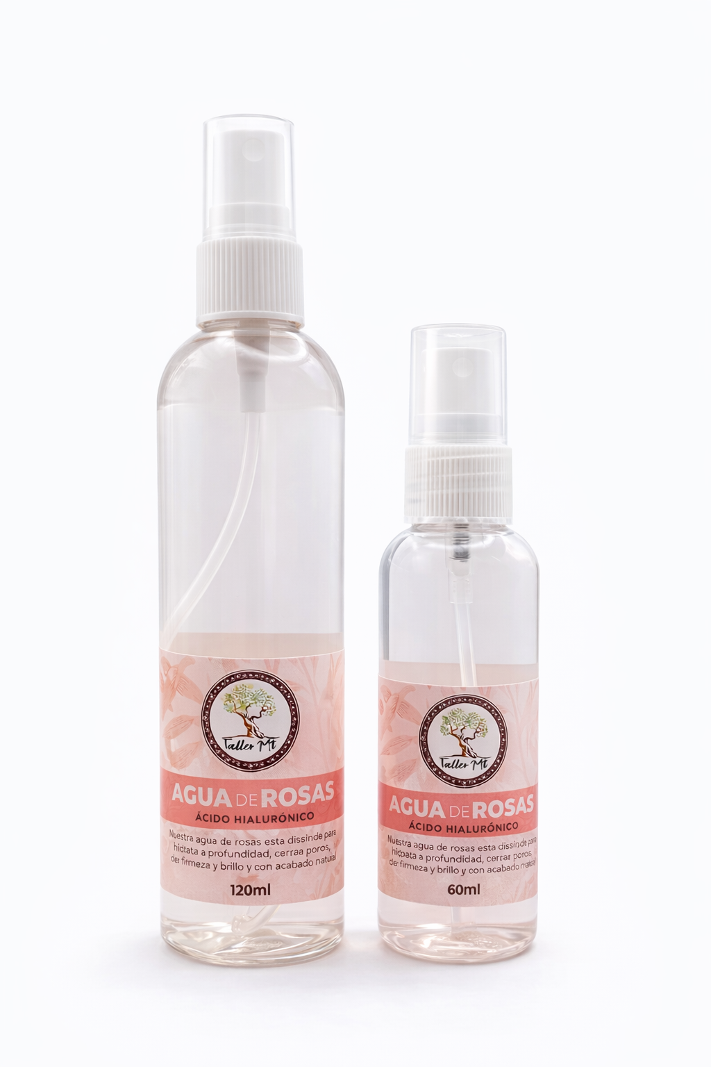 Agua de rosas con ácido hialurónico 60ml/120ml