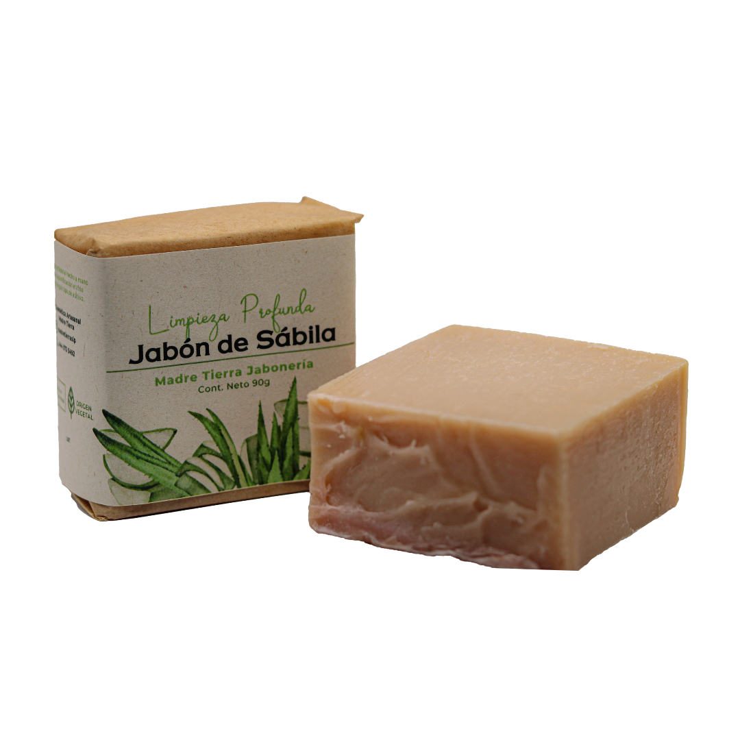 Jabón natural artesanal de sábila 90gr