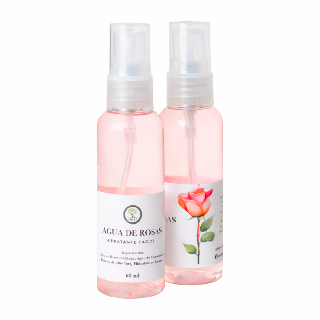 Agua de Rosas & Hamamelis – Tónico Facial Natural