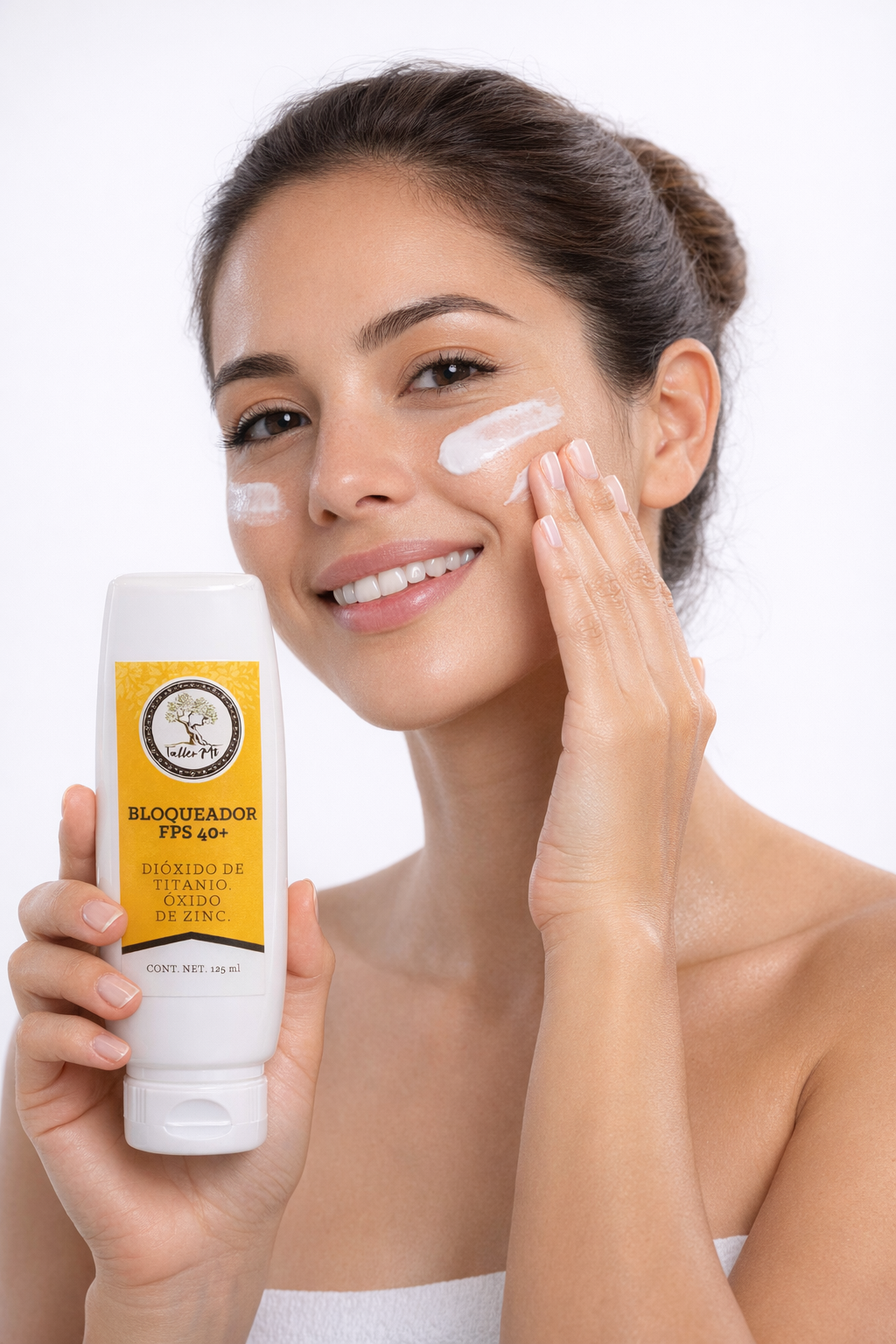 Protector solar en crema.