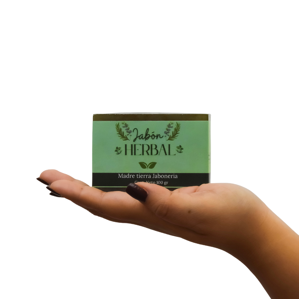 Jabon artesanal herbal.